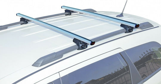G3 Roof Bars Aluminum Open 127cm. (with Roof Rack Legs and Lock) Silver