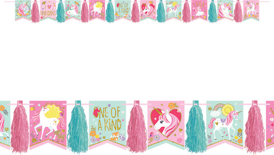 Amscan Magical Unicorn Garland for Party Unicorns 1pcs 304cm