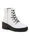 Skechers Weekend Best Leather Women's Ankle Boots White