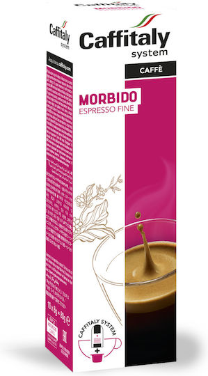 Caffitaly Kapseln Espresso Morbido Kompatibel mit Maschine Kafitaly 10Mützen