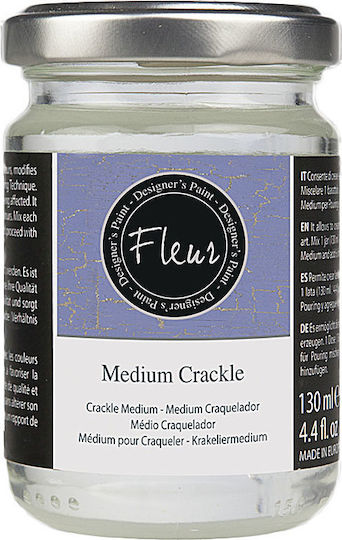 Fleur Κρακελέ Χειροτεχνίας Διάφανο Επιφάνειας Medium Crackle 330ml
