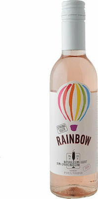 Πουλτσίδης Κρασί Rainbow Μοσχάτο Τυρνάβου Ροζέ Ημίγλυκο Ημιαφρώδες 375ml