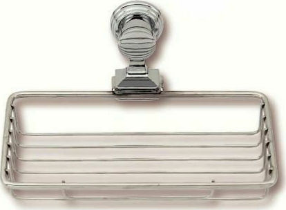 Import Hellas Inox Sponge Holder Wall Mounted Silver Νίκελ