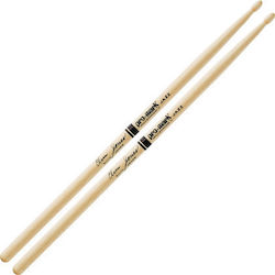 Promark 7A Elvin Jones Signature Hickory Drumstick with Wooden Oval Head