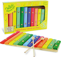 Vilac Wooden Xylophone Μεγάλο Πολύχρωμο Ξυλόφωνο με 12 Νότες for 3+ years Vilac Wooden Xylophone Μεγάλο Πολύχρωμο Ξυλόφωνο με 12 Νότες for 3+ years