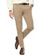Trousers Chino Elastic in Regular Fit Beige