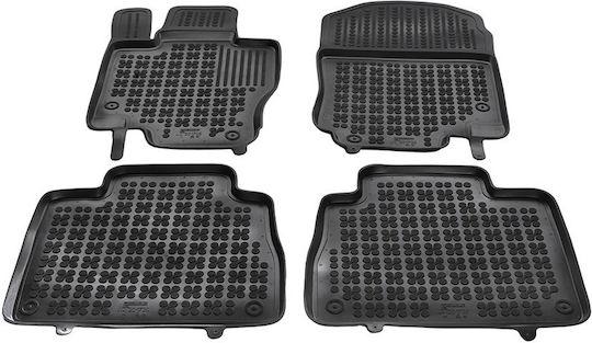 Rezaw Plast Set of Front and Rear Mats 4pcs Tray Type for Mercedes-Benz GLE 2019+ Black