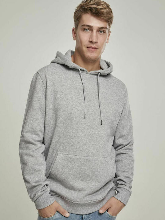 Urban Classics TB1592 Herren Sweatshirt mit Kapuze und Taschen Gray