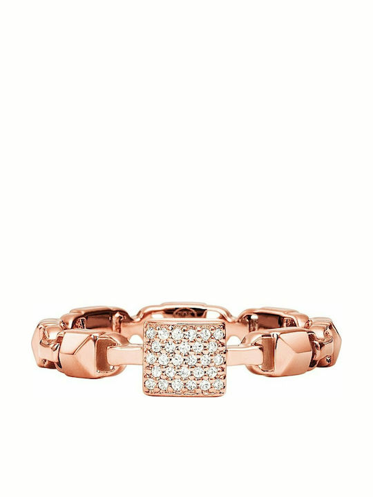 Michael Kors Damen Ring mit Zirkonia aus Silber...