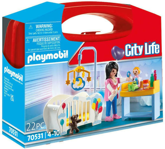 Playmobil Koffer Stadtleben Babyzimmer für 4-10 Jahre