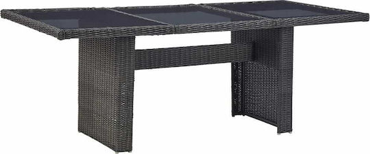 Tisch Stabil Black 200x100x74cm