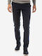 Sogo Men's Trousers Chino Elastic in Slim Fit Navy Blue