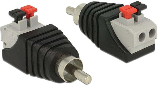 DeLock Щепсел RCA мъжки Черен (65566)