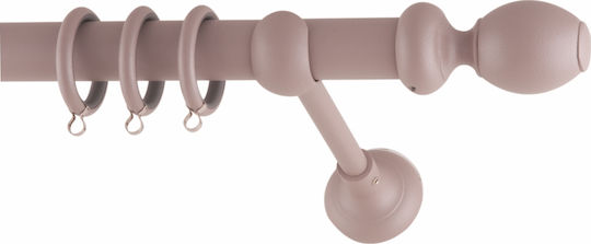 Frans Metallisch Vorhangstange Valenza Einfach Φ25mm 160cm Pink