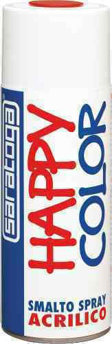 Saratoga Spray Paint Happy Color Acrylic with Metallic Effect Grey Light RAL 9002 400ml
