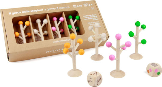 Board Game Ξύλινο Επιτραπέζιο "Το Παιχνίδι Των Εποχών" for 2-4 Players 6+ Years Old (EN) Milaniwood