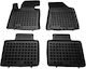Rezaw Plast Set of Front and Rear Mats 4pcs Tray Type for Hyundai i40 2011-2021 Black