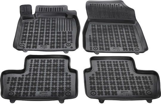 Rezaw Plast Set of Front and Rear Mats 4pcs Tray Type for Nissan Juke 2019+ Black