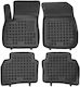 Rezaw Plast Set of Front and Rear Mats 4pcs Tray Type for Opel Insignia 2017-2022 Black