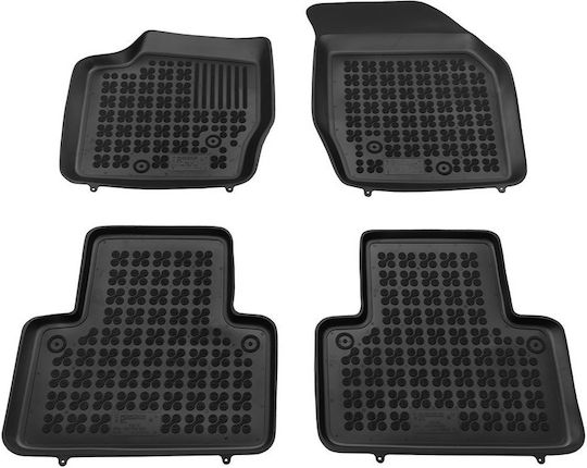 Rezaw Plast Set of Front and Rear Mats 4pcs Tray Type for Volvo XC 90 2002-2014 Black