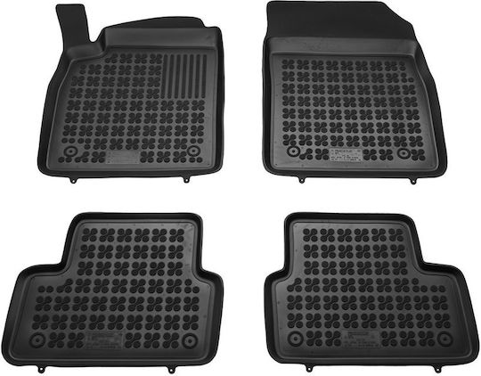 Rezaw Plast Set of Front and Rear Mats 4pcs Tray Type for Opel Astra 2009-2015 Black