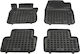 Rezaw Plast Set of Front and Rear Mats 4pcs Tray Type for Mazda 3 / CX-30 2019+ Black