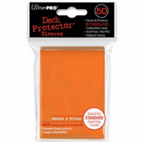 Ultra Pro Deck Protector Card Sleeves Standard Size 50τμχ Orange