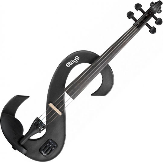 Stagg EVN Electric Violin 4/4 S-shaped with Soft Case and Headphones