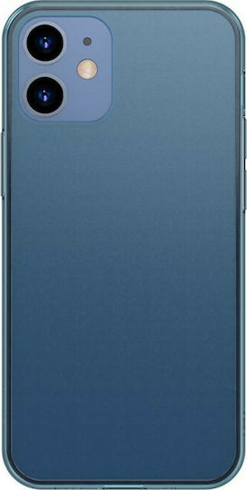Baseus Frosted Glass Задна корица Силикон Тъмносин (iPhone 12 / 12 Pro)
