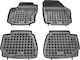 Rezaw Plast Set of Front and Rear Mats 4pcs Tray Type for Ford Mondeo 2007-2014 Black