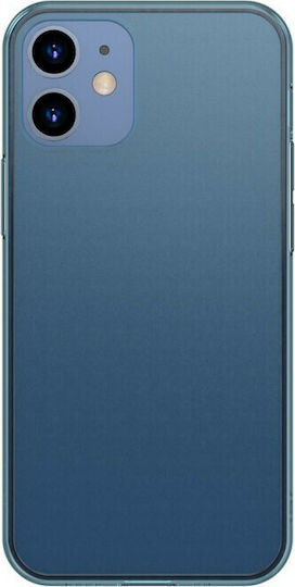 Baseus Frosted Glass Back Cover Silicone Navy Blue (iPhone 12 mini)