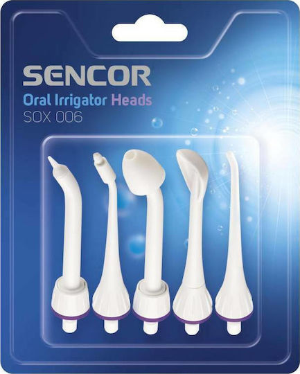 Sencor Глави За Орален Иригатор SOX 006 Резервни Части За SOX 006 5 Бр