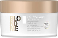 Schwarzkopf All Blondes Detox Μάσκα Μαλλιών για...