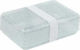 A Little Lovely Company Kids Lunch Plastic Box Silver L18xW12xH6cm