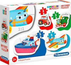 Kids Puzzle Μέσα Μεταφοράς for 2++ Years 14pcs Clementoni