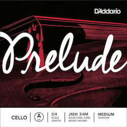 Daddario Prelude Cello 3/4 Medium Single Steel Cello Strings Daddario Prelude Cello 3/4 Medium Single Steel Cello Strings
