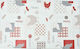 Chicken Rechteckige Küchenmatte Red 50x80εκ.