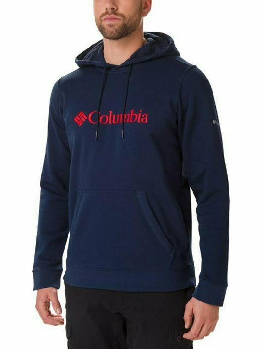 Columbia CSC Basic Logo II Men's Sweatshirt with Hood and Pockets Navy Blue