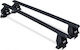 Menabo Car Roof Bars Metallic 112cm for Mitsubishi i-MiEV 5D Set with Roof Rack Legs Black