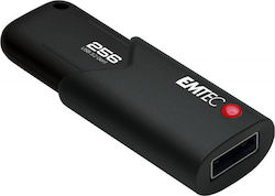 Emtec Click Secure 256GB USB 3.2 Stick Black