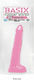 Basix Rubber Works Long Boy Realistisches Dildo mit Hoden Fuchsie 25cm