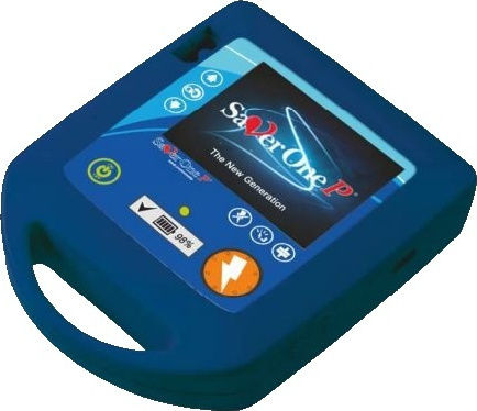 Ami Italia Saver One P Semi-Automatic / Manual Defibrillator 360J with Simple Battery
