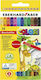 Eberhard Faber Set de creioane colorate 3mm cu radieră 12buc Pachet de 1 ambalaje