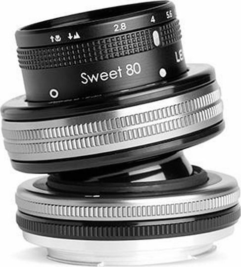 Lensbaby Cadru complet Obiectiv Foto Composer Pro II with Sweet 80 Optic Standard / Tilt-Shift pentru Montura Canon RF Black