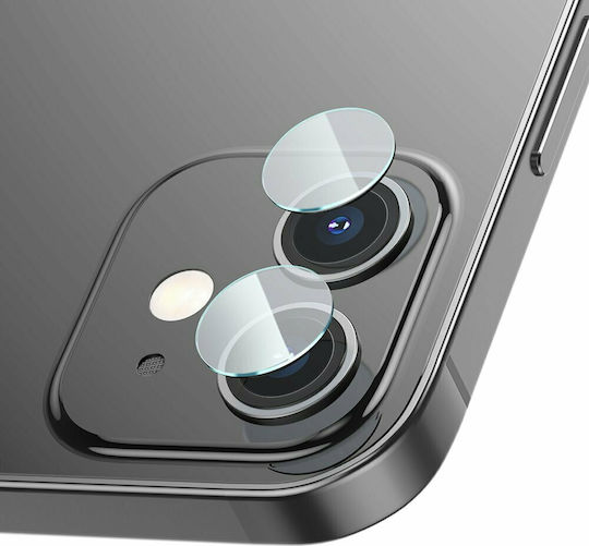 Baseus Προστασία Κάμερας Tempered Glass Διάφανο για το iPhone 12 mini