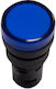 Xindali LED Ενδεικτική Λυχνία 230V Μπλε 1τμχ 022-001423016