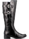 Caprice Leather Women's Boots with Zipper Black 9-25533-21 022