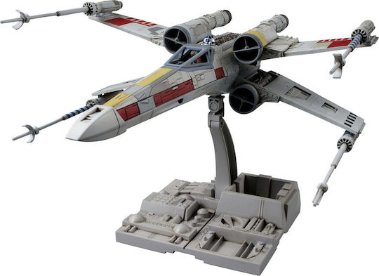 Revell Star Wars: X-Wing Starfighter Modeling Figure Airplane Red in Scale 1:72 with Glue and Paints 10cm.