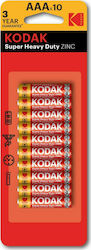 Kodak Extra Heavy Duty Zink-Batterie Zink AAA 1.8V 10Stück