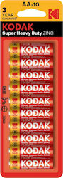 Kodak Super Heavy Duty Μπαταρία Zinc AA 1.5V 10τμχ